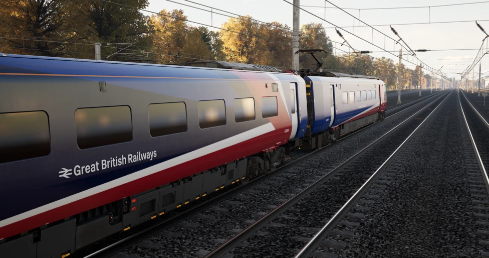 Great British Railways passenger train on the network